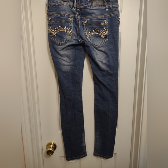 Distress jeans with Rhinestones - Picture 2 of 3